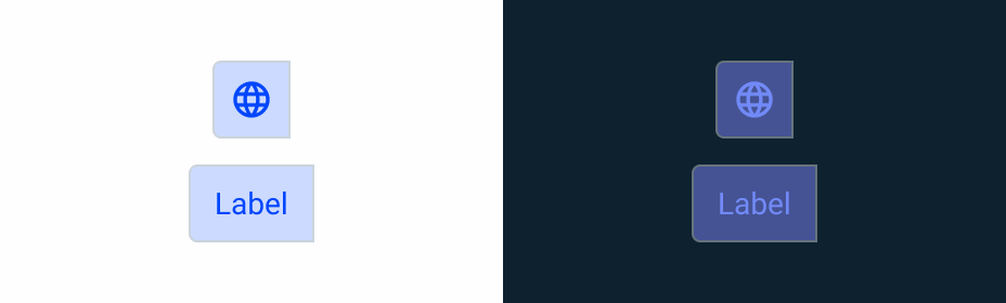 Button Group pressed active