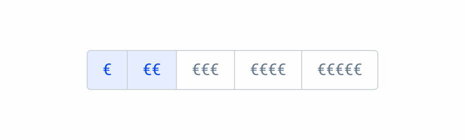Button Group caution example