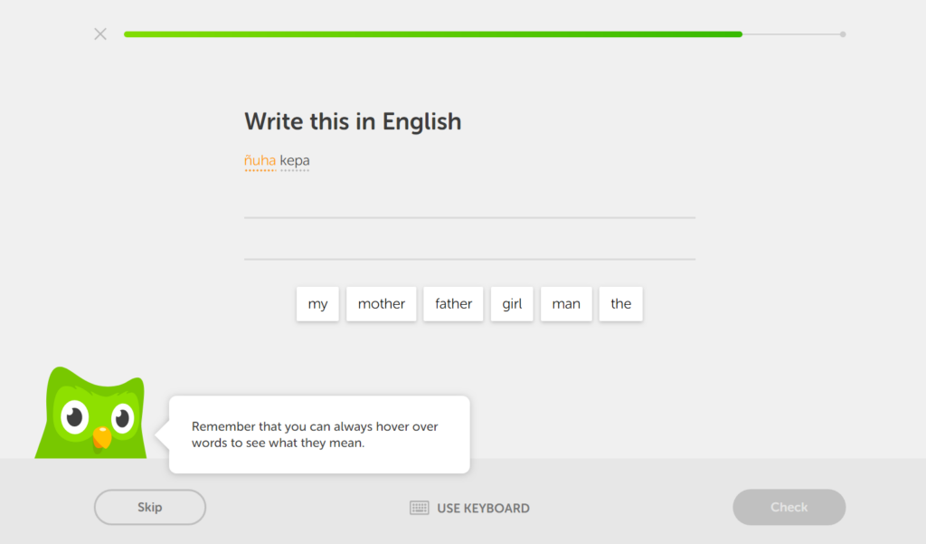 Duolingo tip