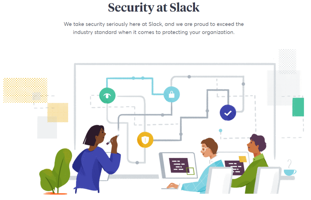 Slack security page