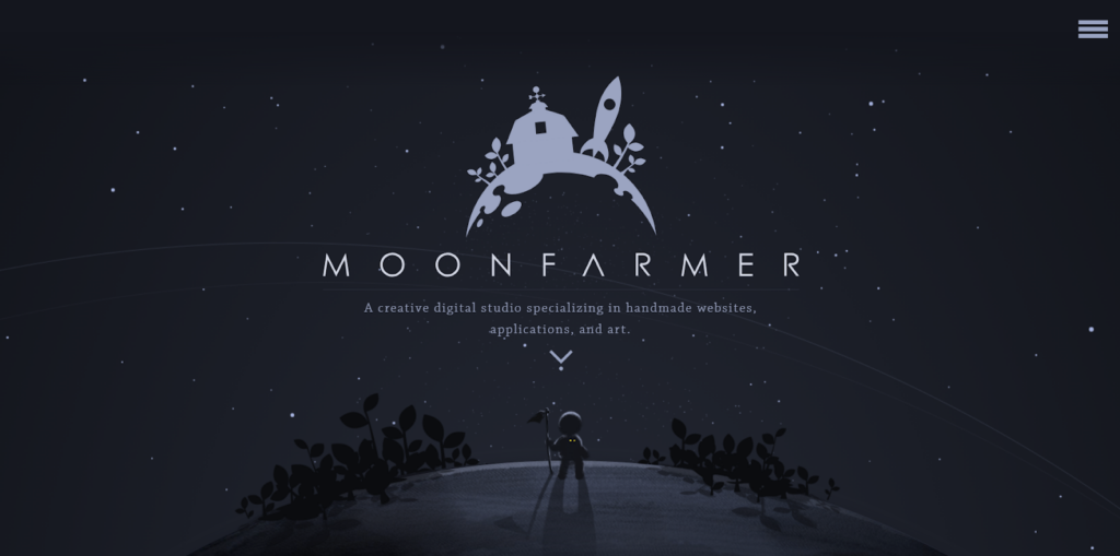 Monnfarmer Landing page (creative digital studio)