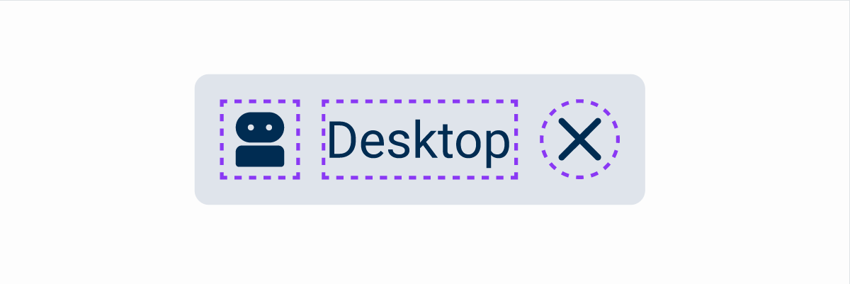 GIF showing the difference between desktop and mobile Chips.