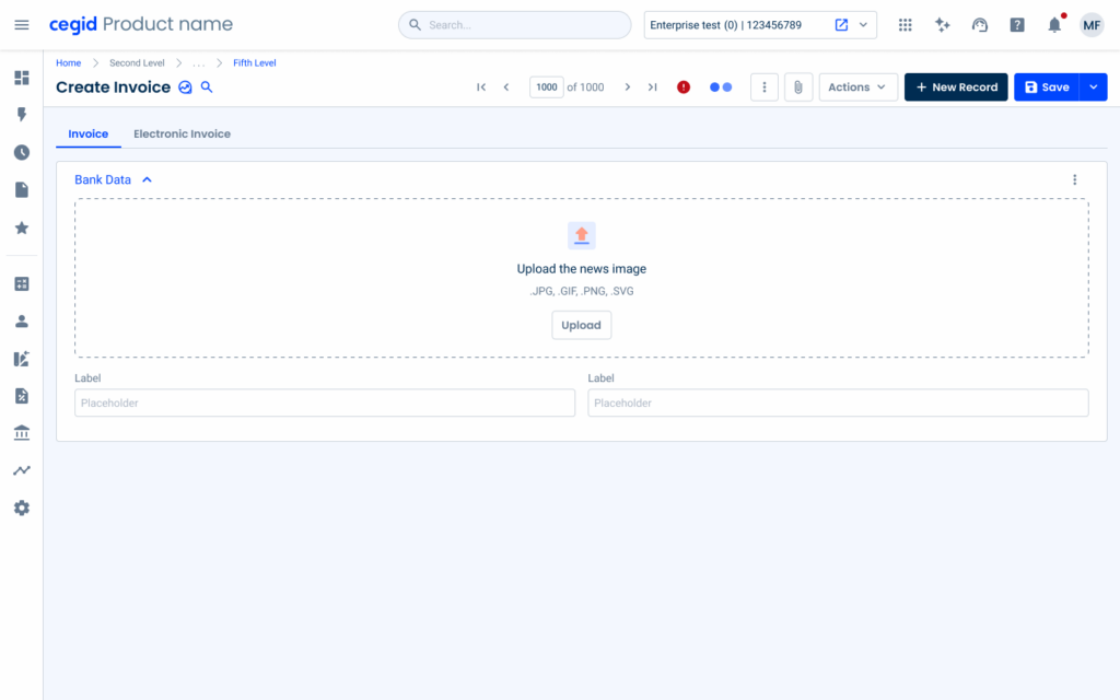 Empty State applied in Image Uploader