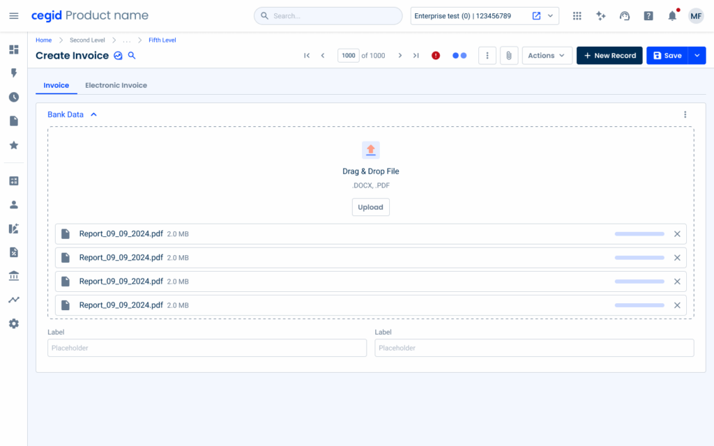 Empty State applied in File Uploader