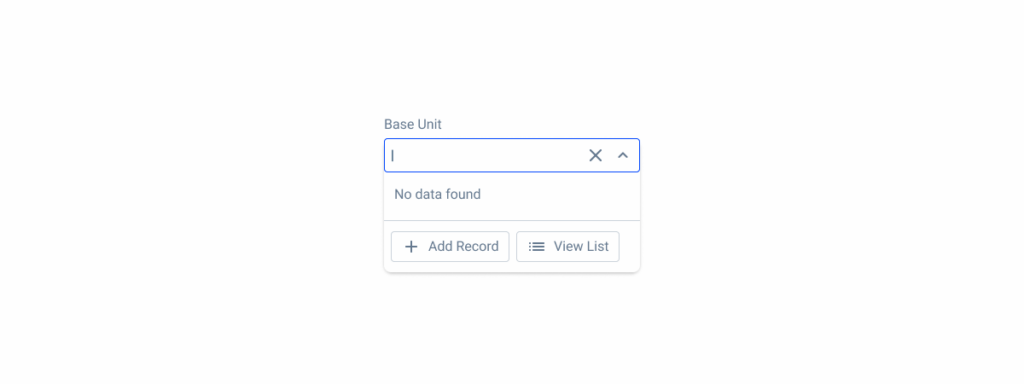 Selectbox empty state