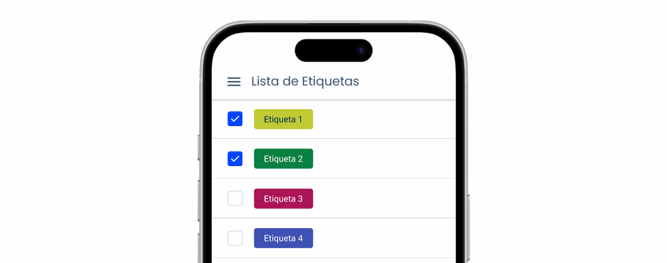 Image showing an example of an interface which has Tags.