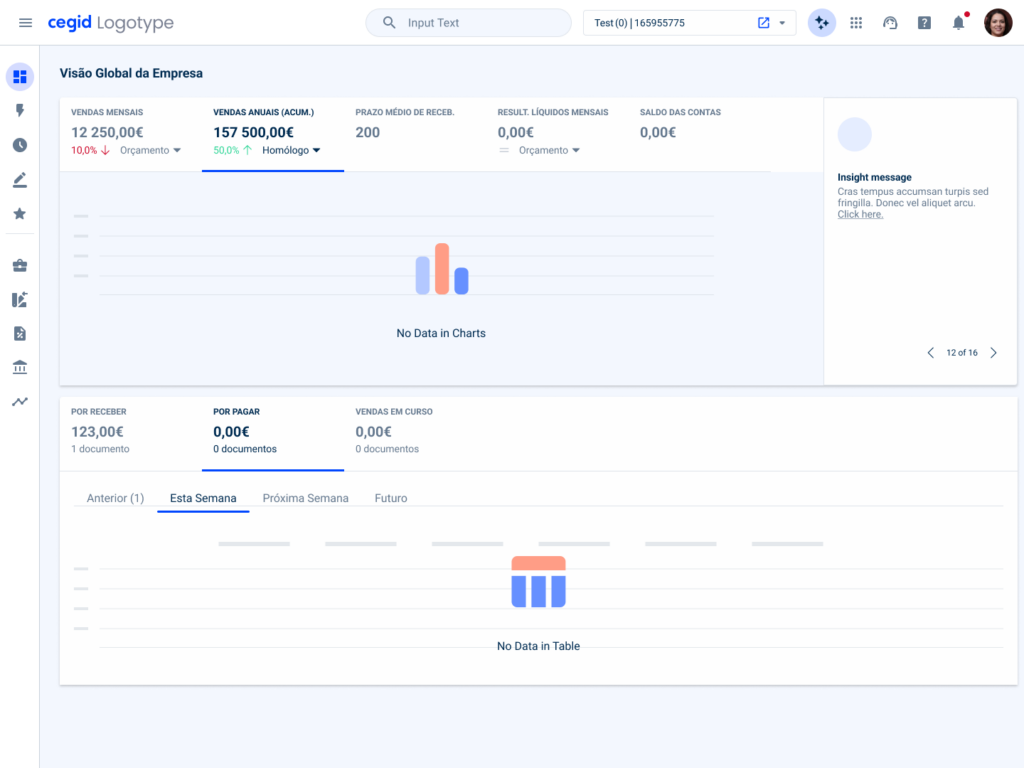 Empty State - only required elements applied in dashboards
