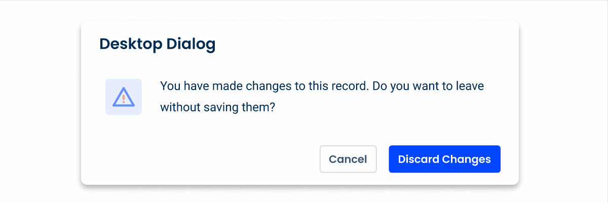 GIF comparing the desktop and mobile versions of the Dialog.