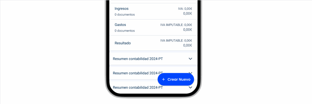 GIF image showing the behavior of a FAB that has a label and multiple actions.