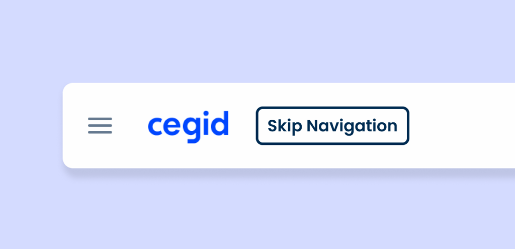 Example of a Skip Navigation