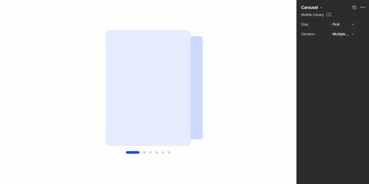 Image showing the Carousel pattern in Figma