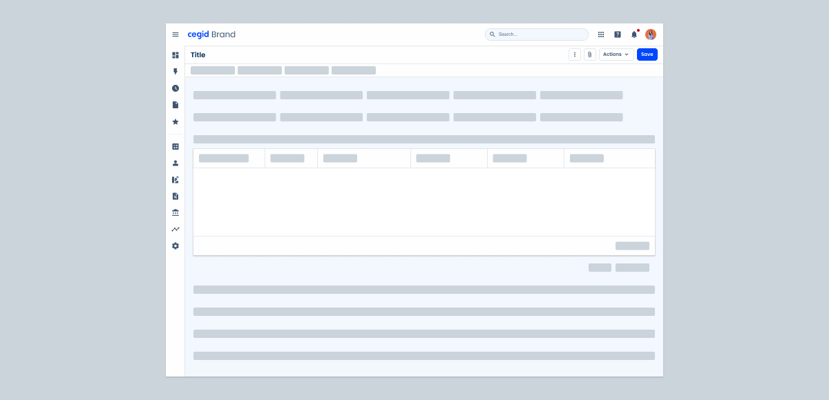 Skeleton applied to form page
